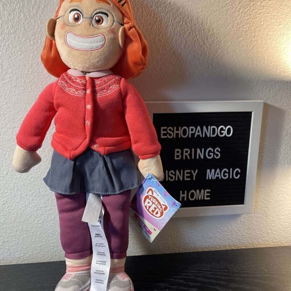 2022 Disney Parks Turning Red Mei Meilin Lee Plush New W/ Tags 16” - Picture 2 of 4